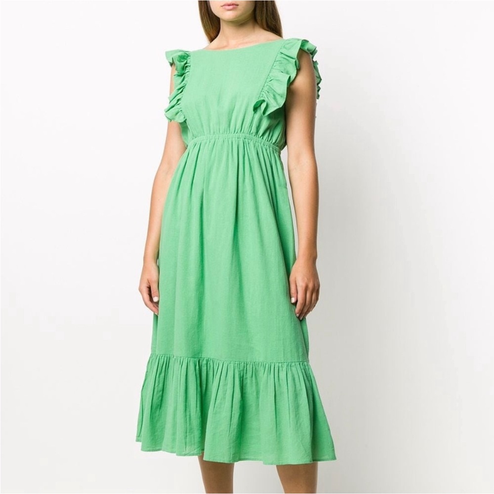 Ba&sh Joyce Midi Dress in Green